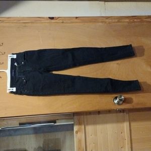 Levi's Black Denim Legging Jegging Jr Women Sz 1 Cotton 5Pocket Low Rise Zip Fly